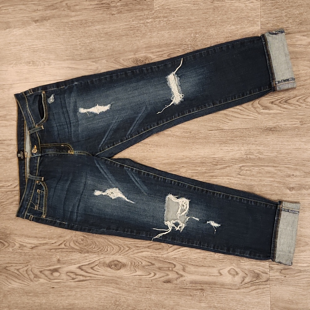Just Black Ankle Distressed Jeans Size 29